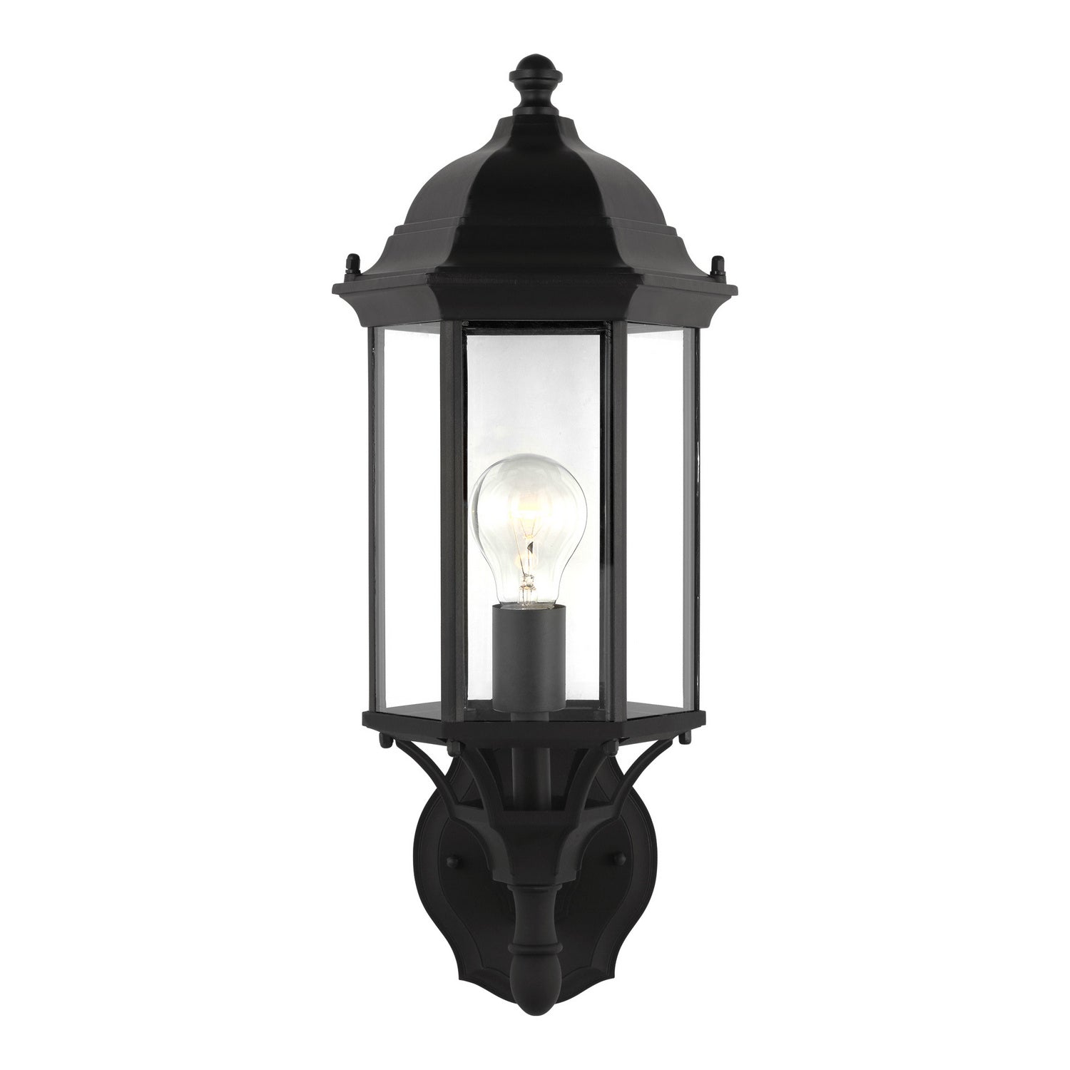 Generation Lighting. - 8838701-12 - One Light Outdoor Wall Lantern - Sevier - Black