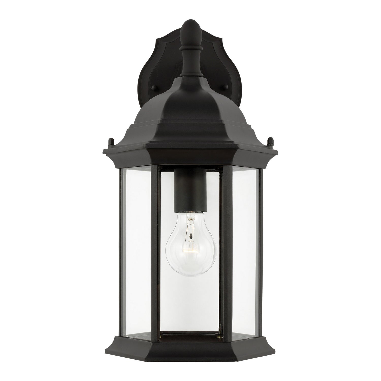 Generation Lighting. - 8938701-12 - One Light Outdoor Wall Lantern - Sevier - Black