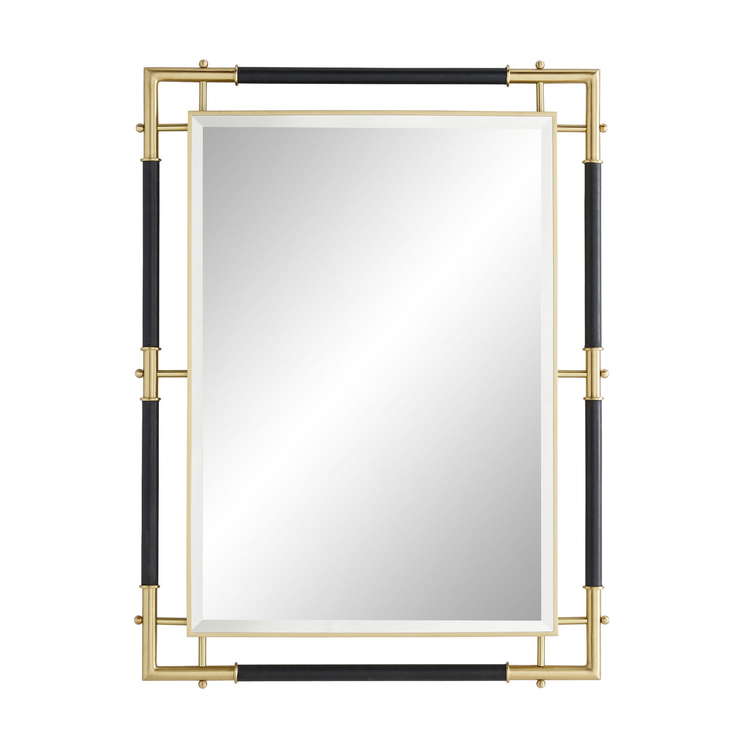 Mirror from the Atlanta collection in Brushed Brass finish