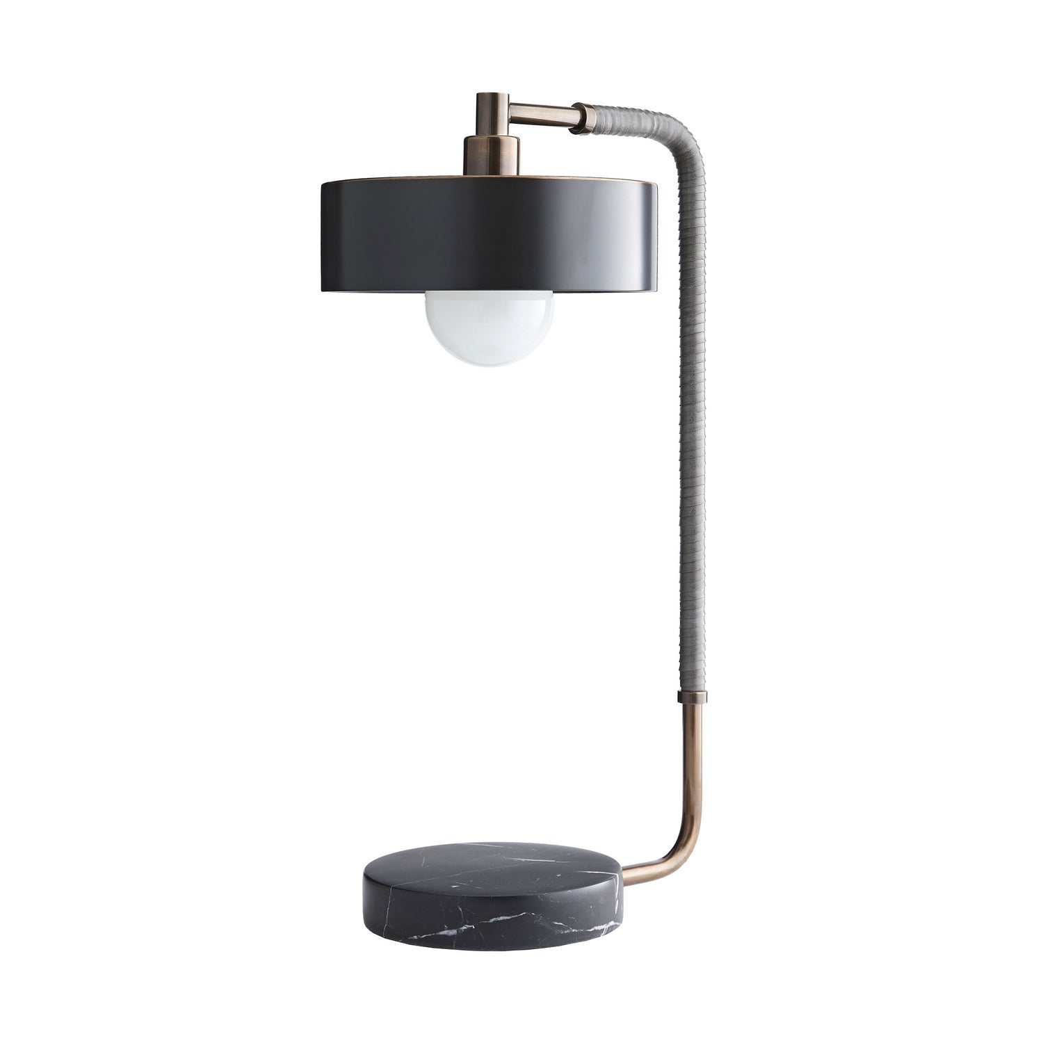 One Light Table Lamp from the Aaron collection in Heritage Brass finish