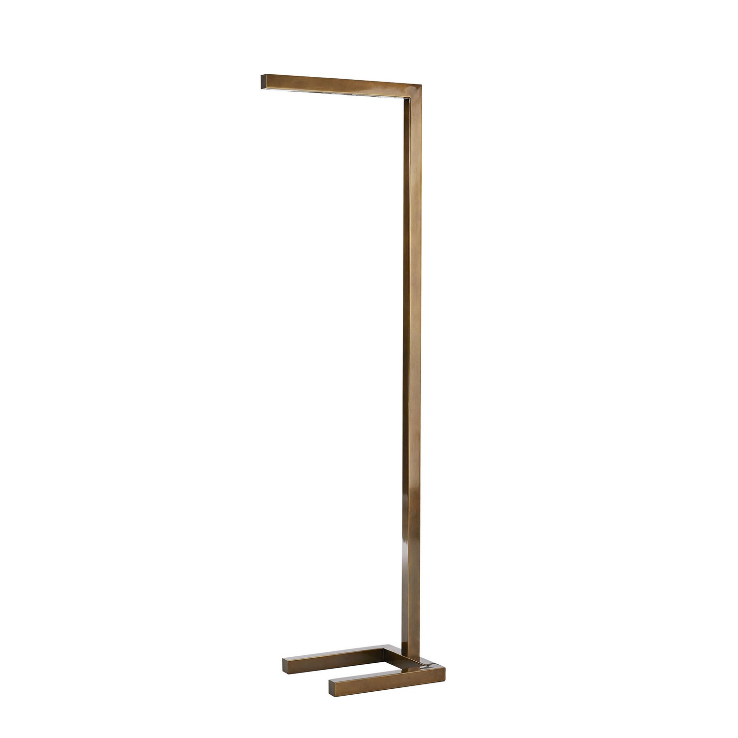 One Light Floor Lamp from the Salford collection in Vintage Brass finish