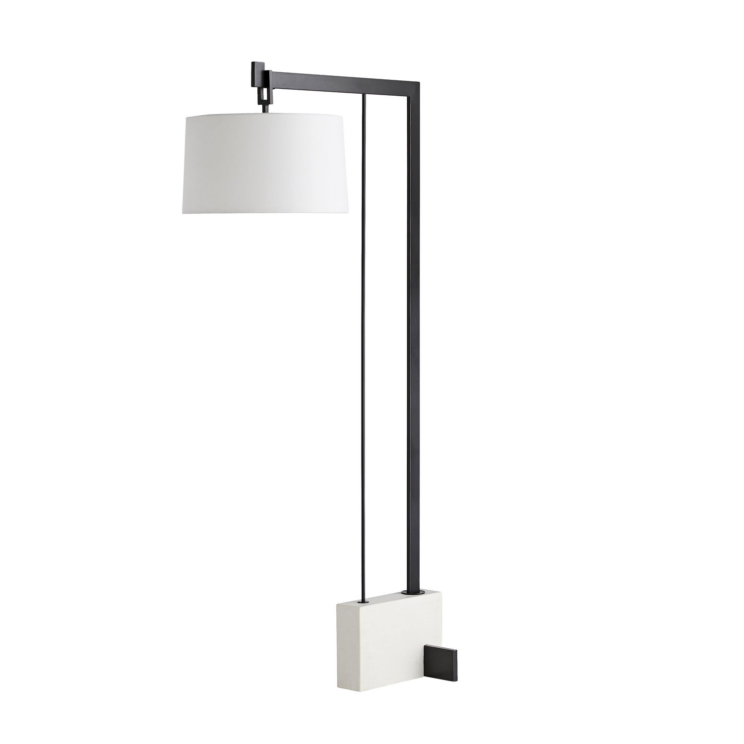 One Light Floor Lamp from the Piloti collection in Faux Marble finish