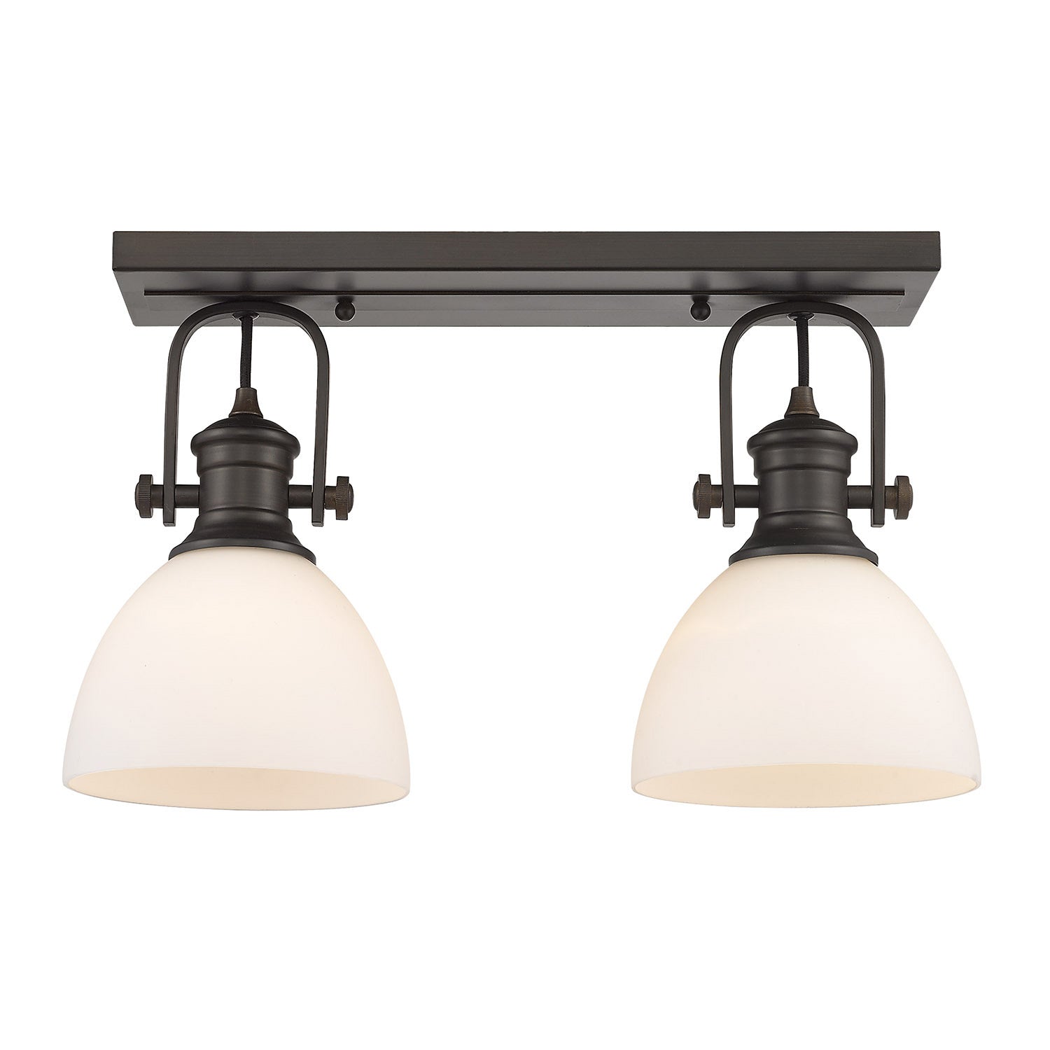 Golden - 3118-2SF RBZ-OP - Two Light Semi-Flush Mount - Hines RBZ - Rubbed Bronze