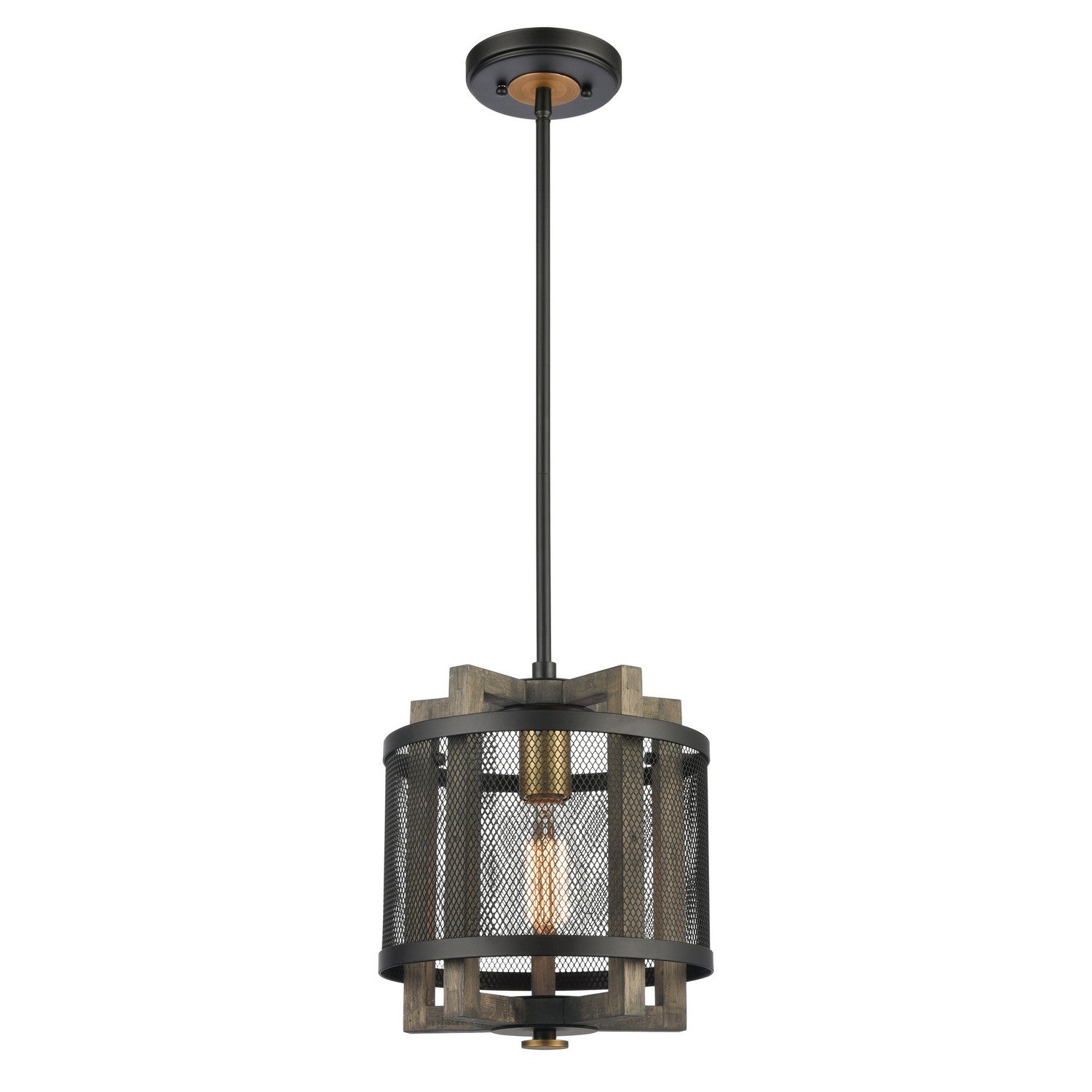 ELK Home - 16546/1 - One Light Mini Pendant - Woodbridge - Matte Black