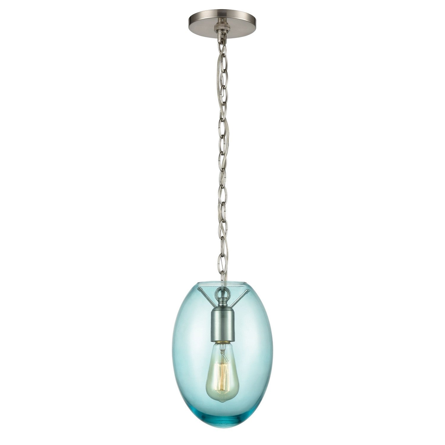 ELK Home - 30060/1 - One Light Mini Pendant - Ellipsa - Satin Nickel