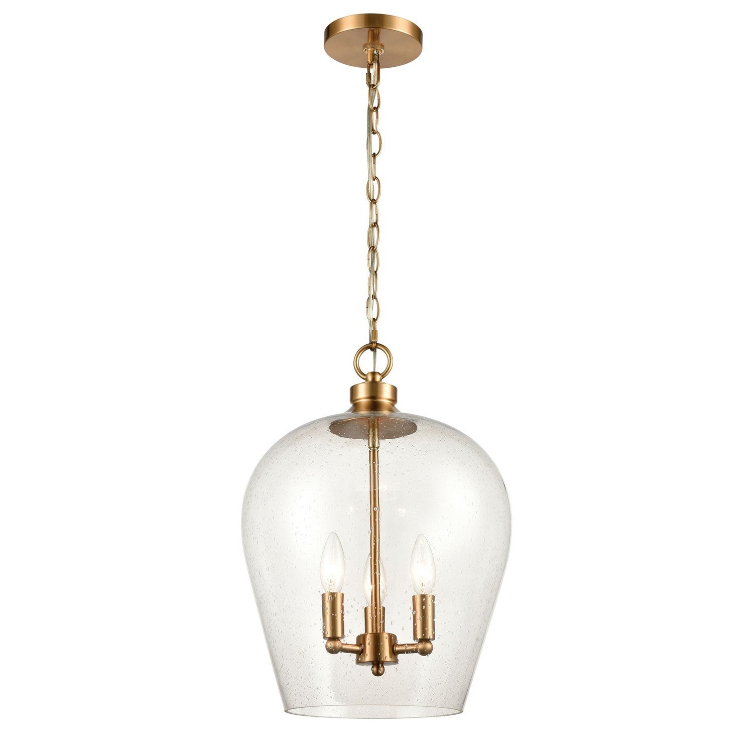 ELK Home - 30075/3 - Three Light Pendant - Darlene - Satin Brass