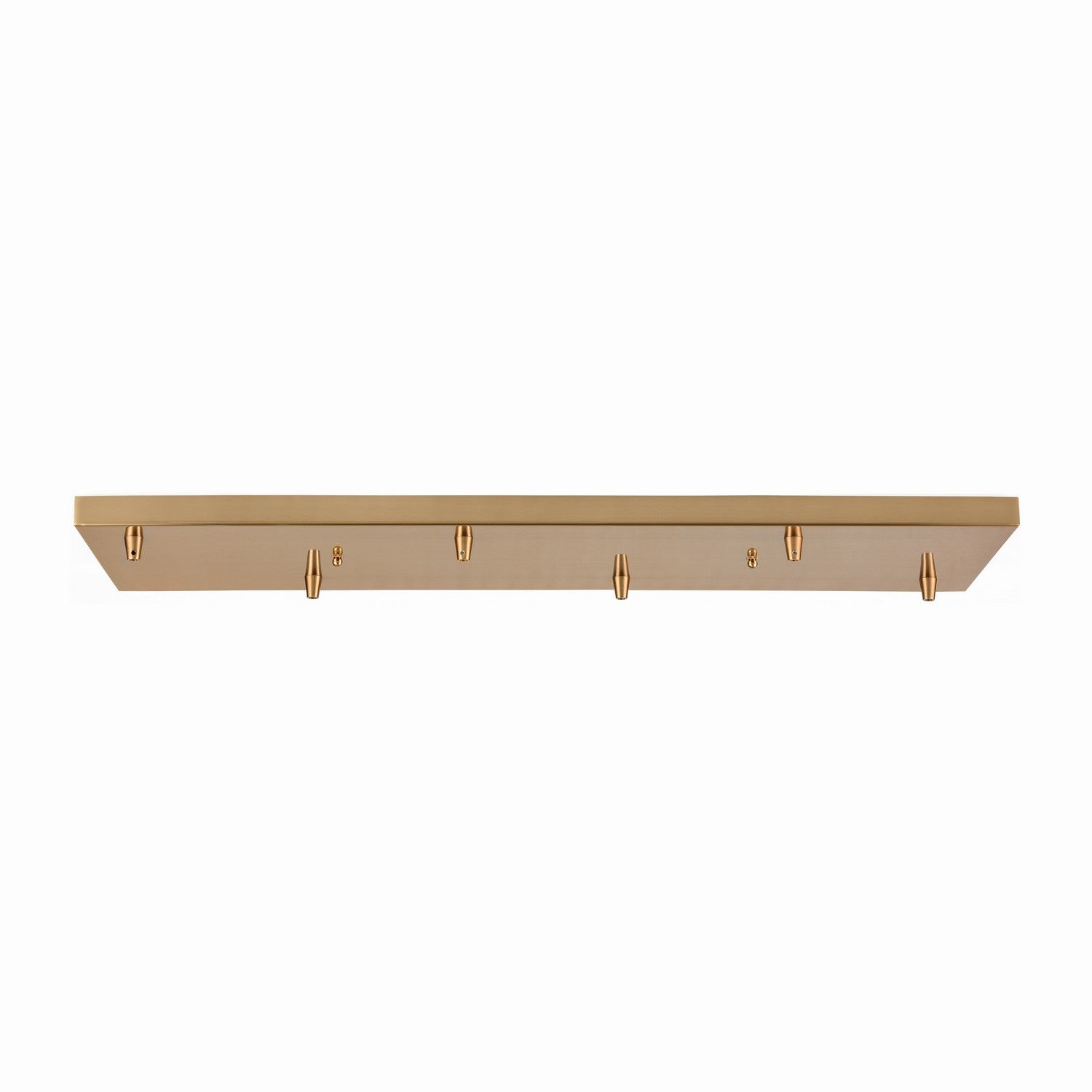 ELK Home - 6RC-SB - Six Hole Linear Pan for Pendants - Pendant Options - Satin Brass