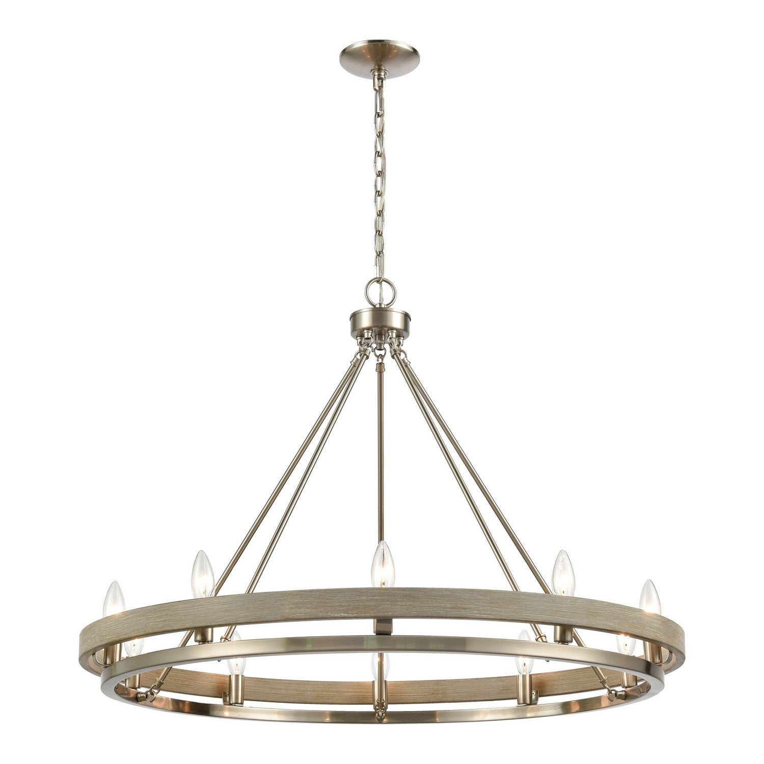 ELK Home - 75067/10 - Ten Light Chandelier - Ramsey - Satin Nickel