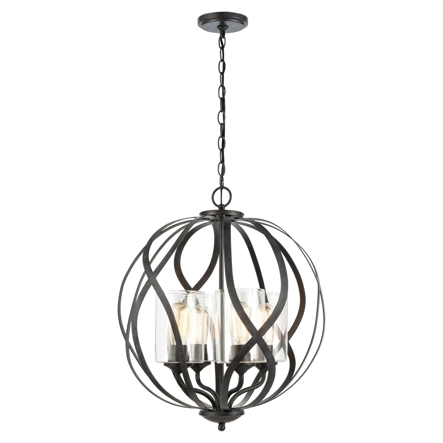 ELK Home - 75095/4 - Four Light Chandelier - Daisy - Midnight Bronze