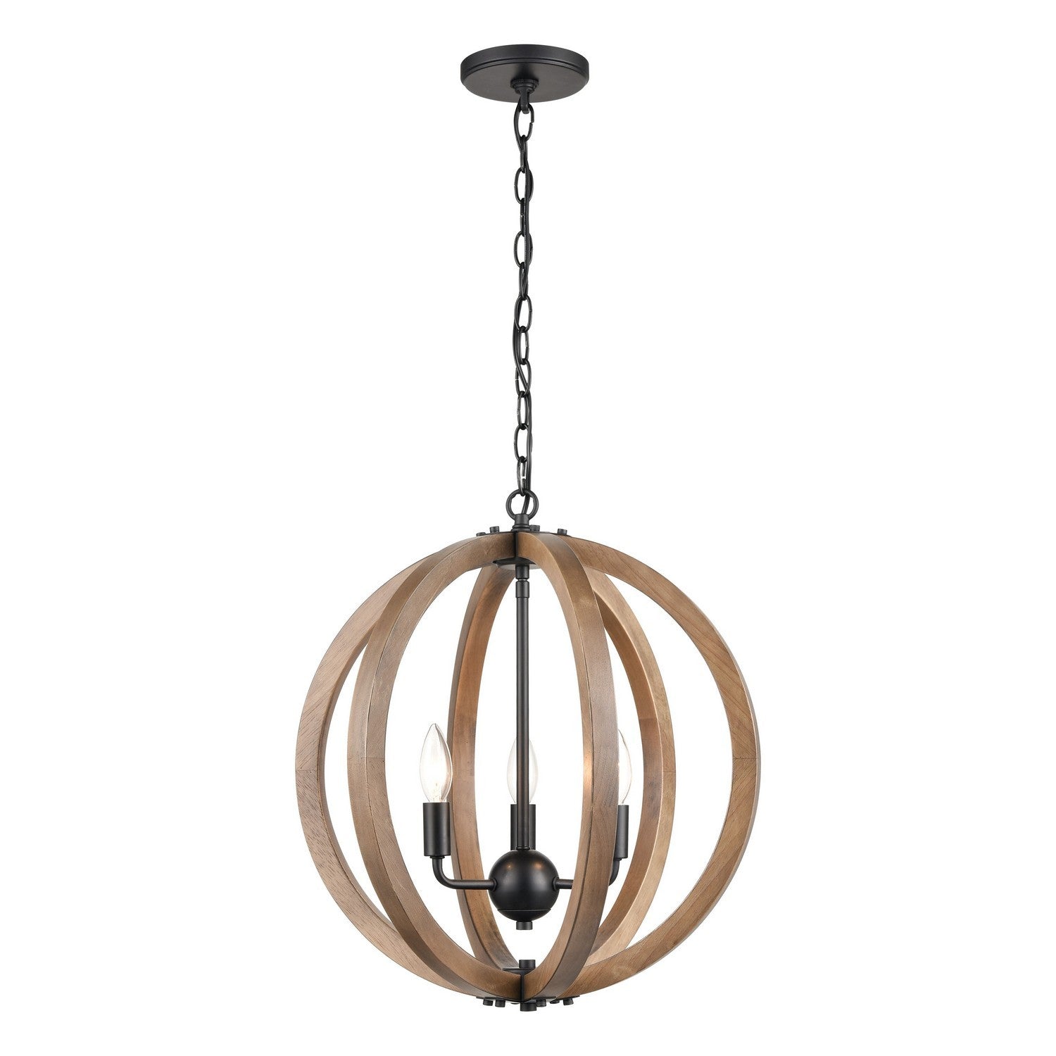 ELK Home - 81405/3 - Three Light Chandelier - Barrow - Matte Black