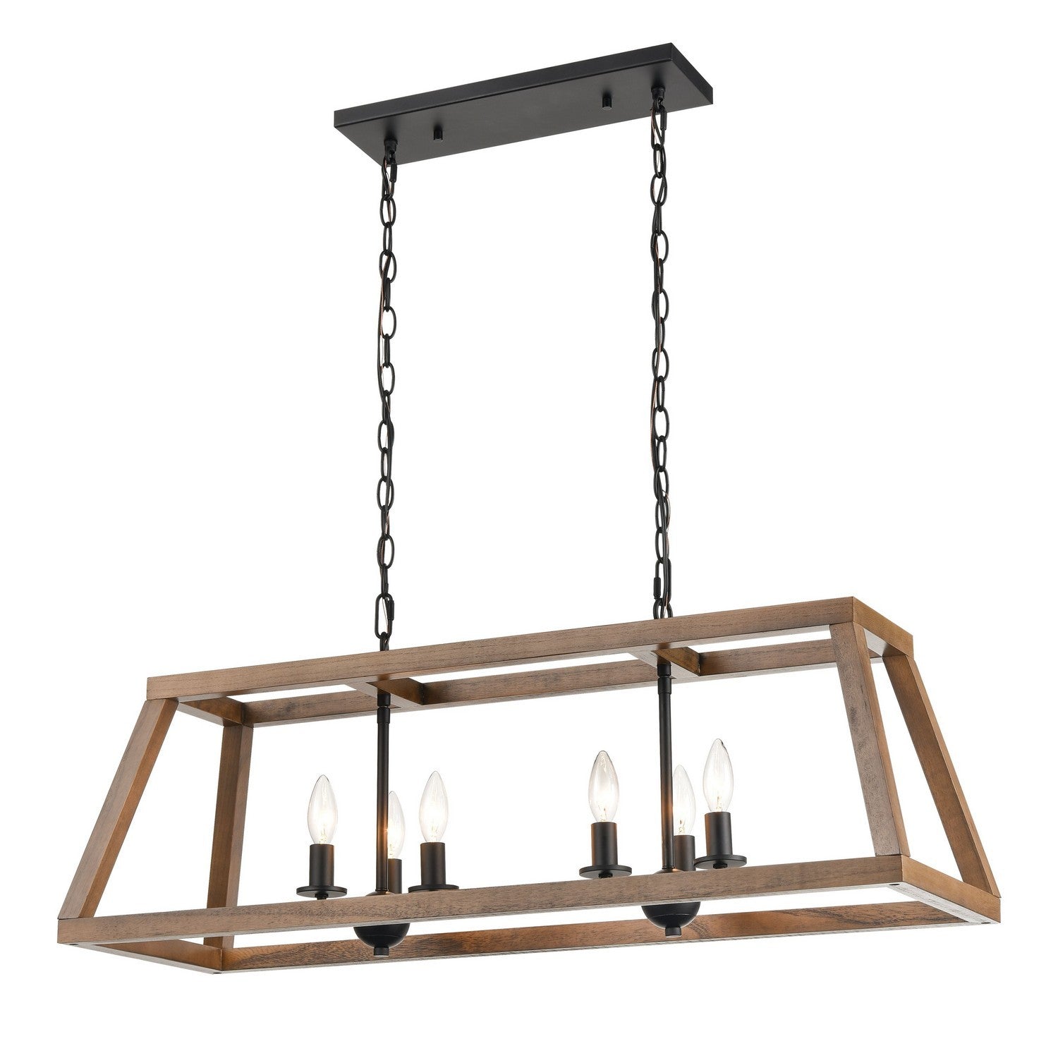 ELK Home - 81417/6 - Six Light Linear Chandelier - Barrow - Matte Black