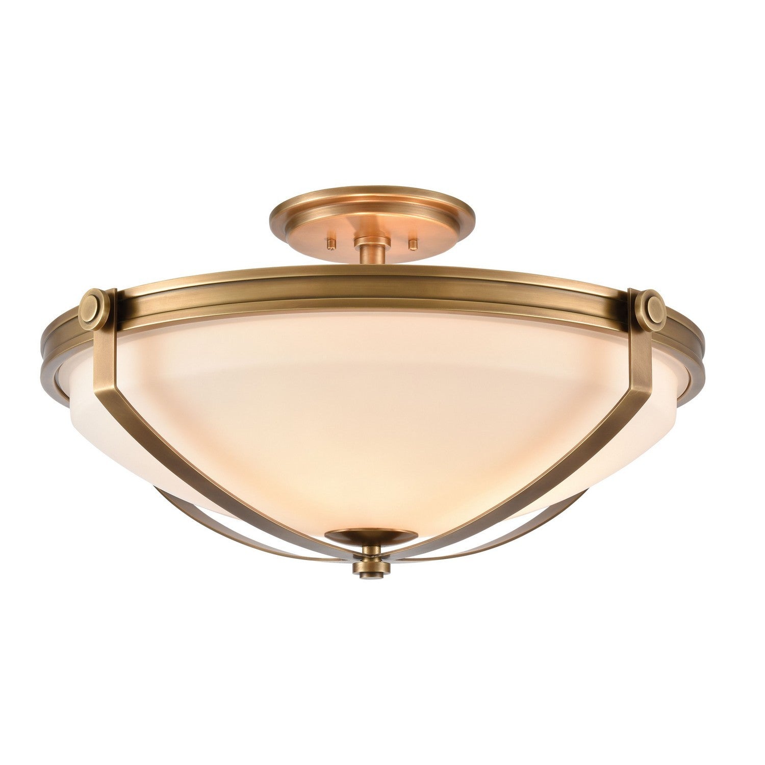 ELK Home - 89116/4 - Four Light Semi Flush Mount - Connelly - Natural Brass