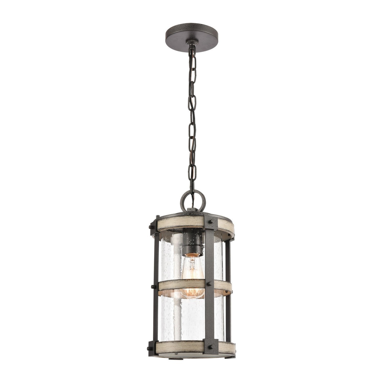 ELK Home - 89147/1 - One Light Outdoor Pendant - Annenberg - Anvil Iron