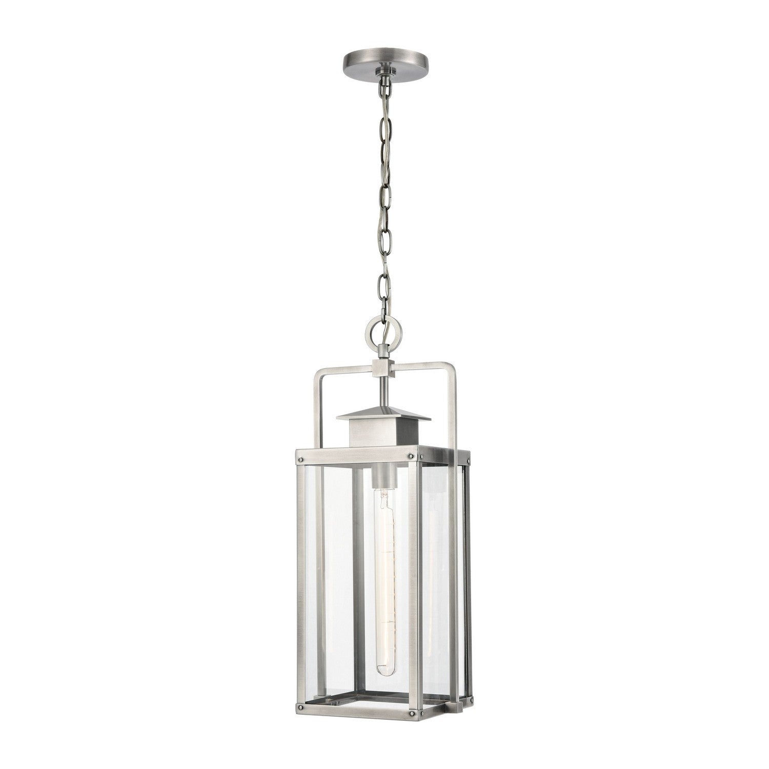 ELK Home - 89174/1 - One Light Outdoor Pendant - Crested Butte - Antique Brushed Aluminum