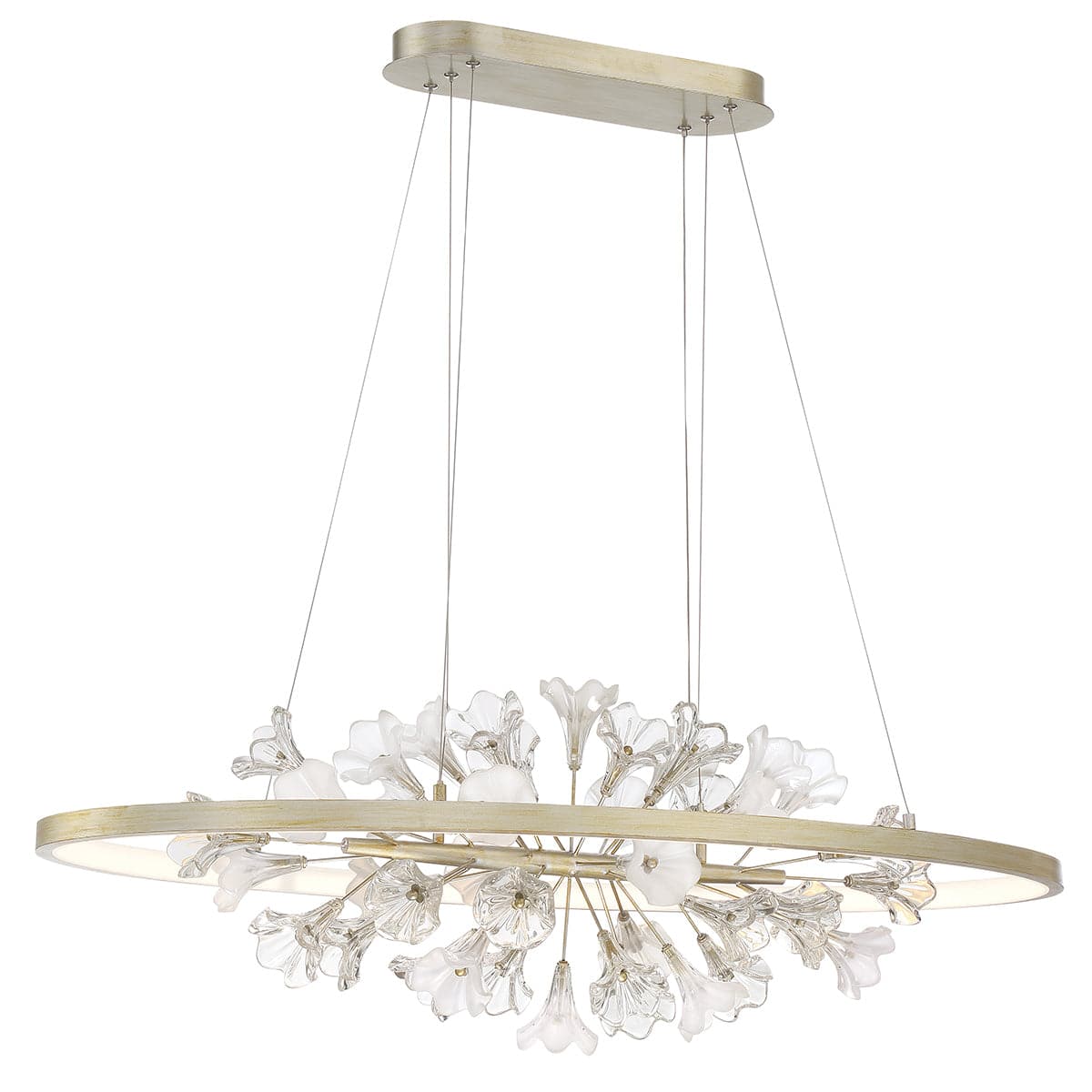 Eurofase - 37344-016 - LED Chandelier - Clayton - Silver With Brushed Gold