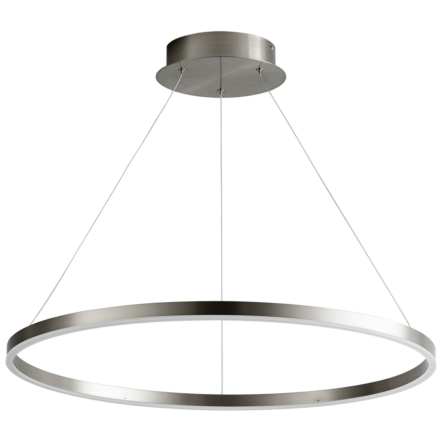 Oxygen - 3-65-24 - LED Pendant - Circulo - Satin Nickel