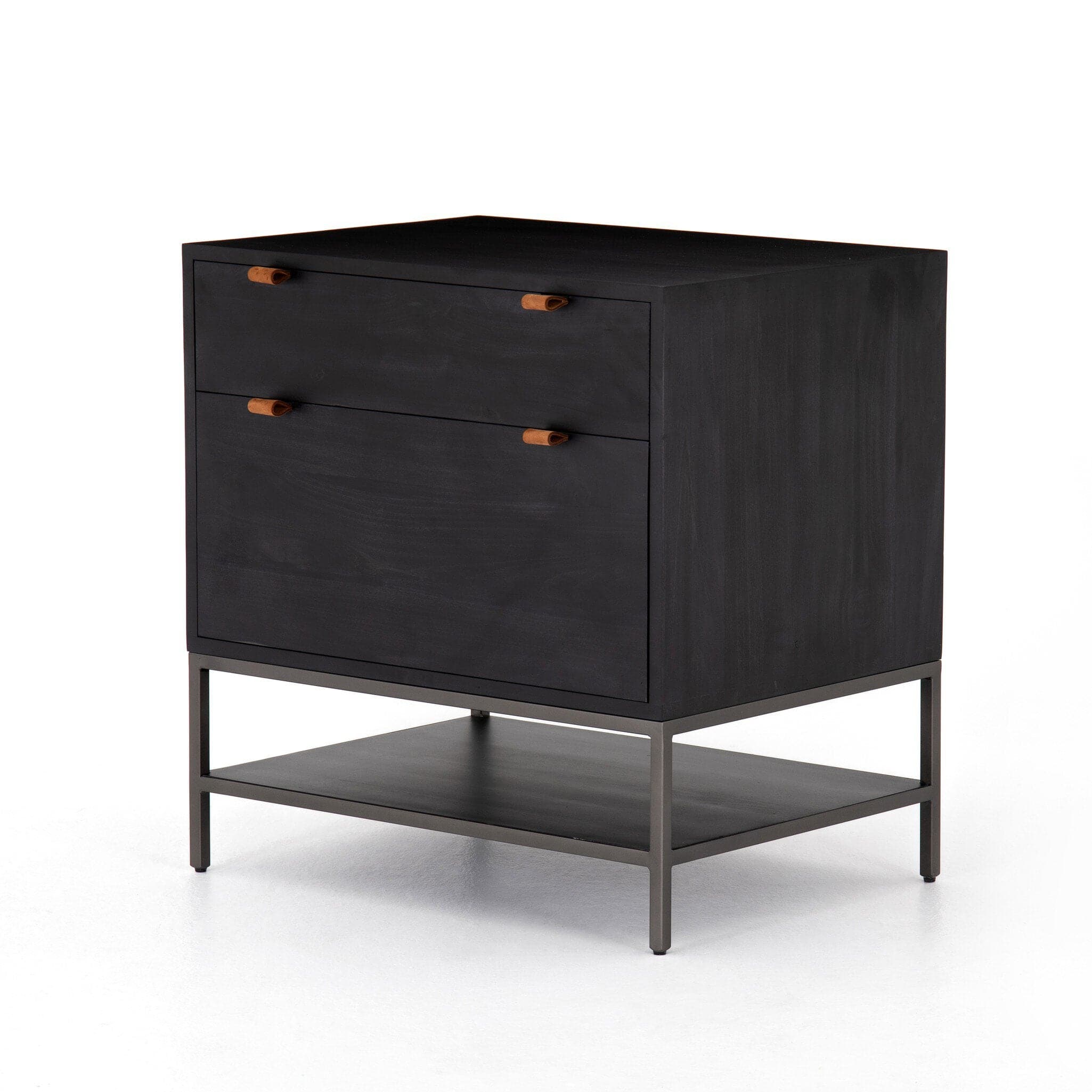 Trey Modular Filing Cabinet - Black Wash Poplar