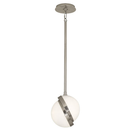 Robert Abbey - S624 - One Light Pendant - Michael Berman Brut - Polished Nickel