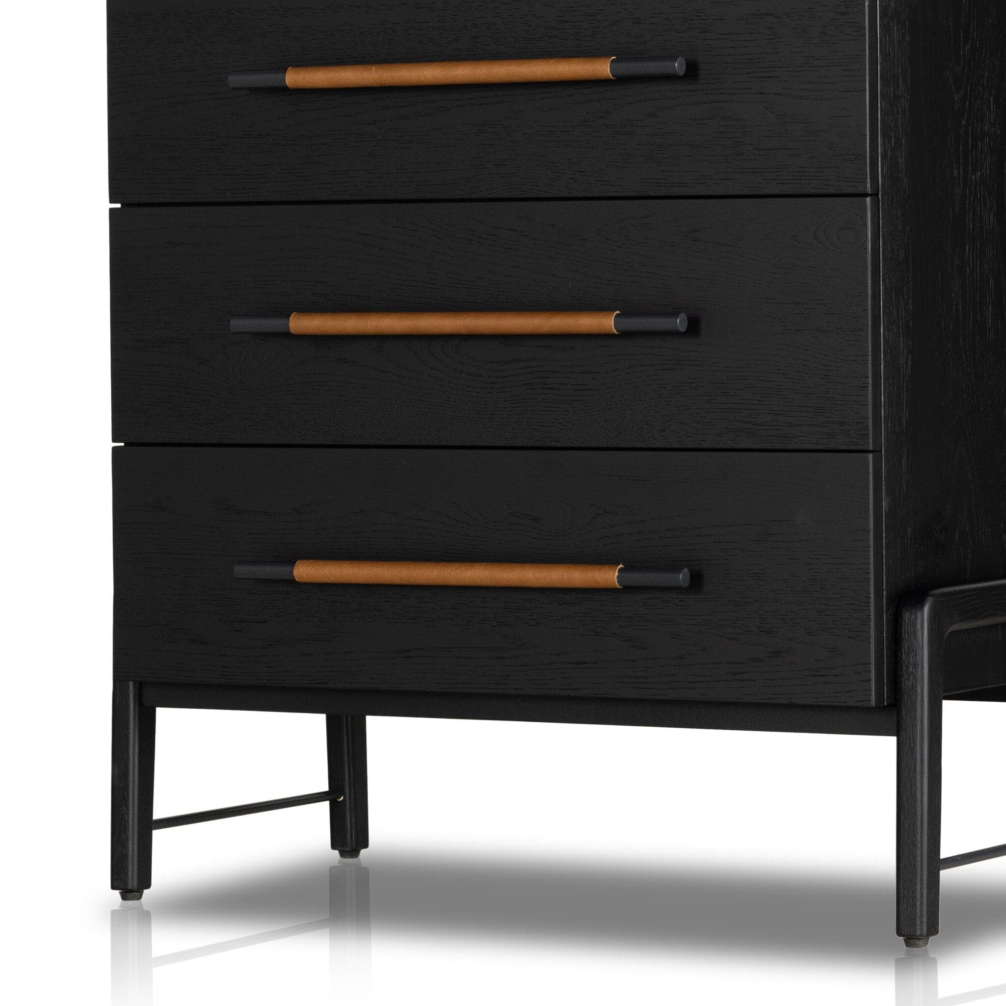 Rosedale 3 Drawer Dresser - Ebony Oak Veneer