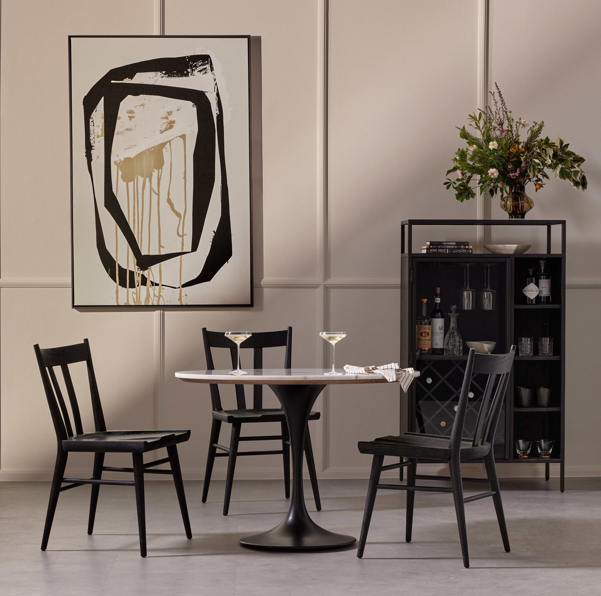Gregory Dining Chair - Black Oak