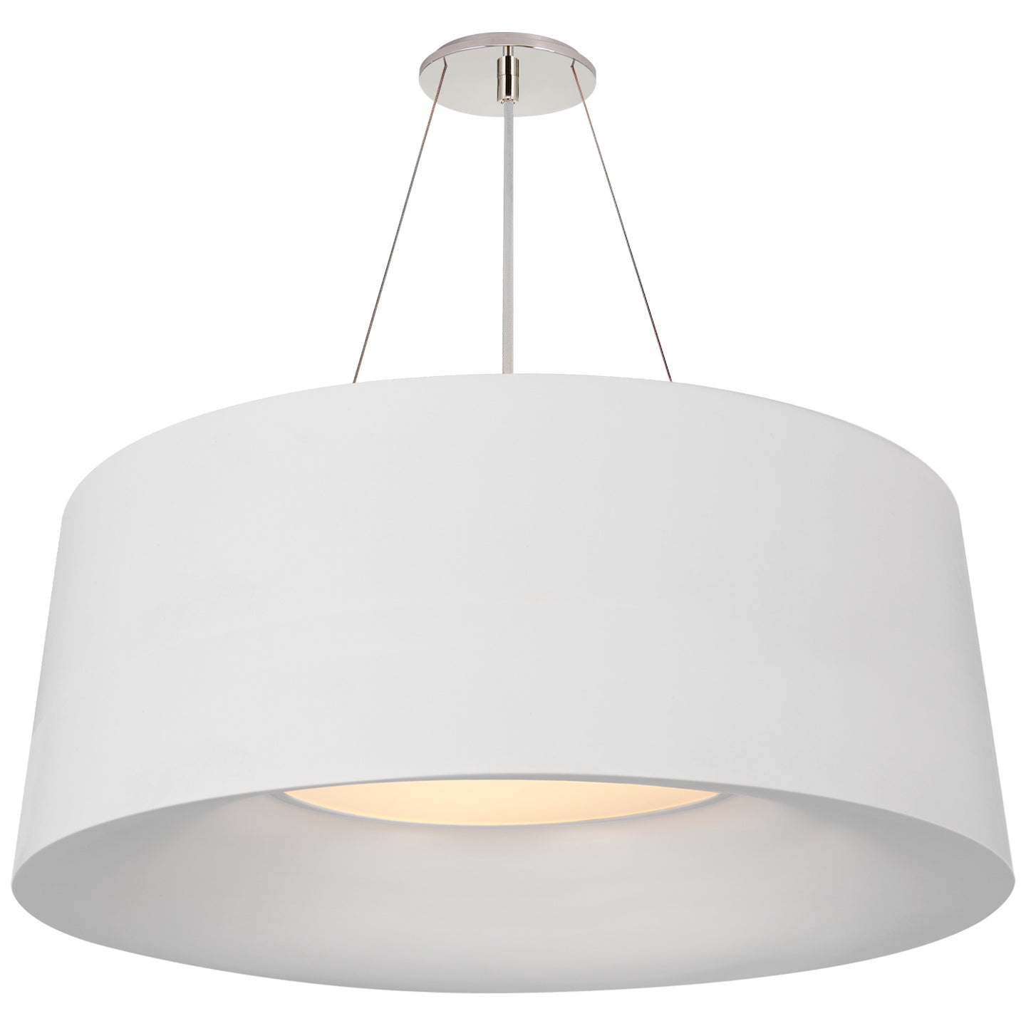 Visual Comfort Signature - BBL 5090WHT - Three Light Pendant - Halo - Matte White