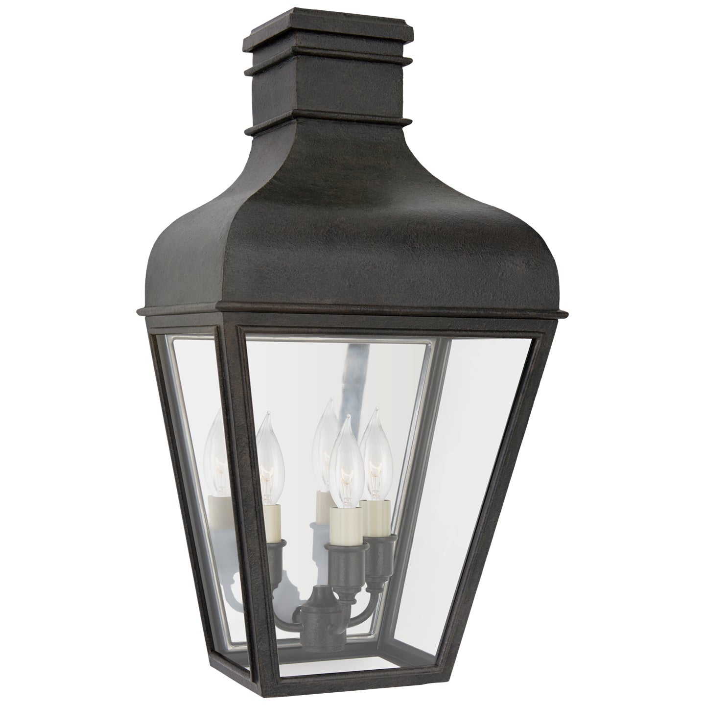 Visual Comfort Signature - CHO 2164FR-CG - Three Light Wall Lantern - Fremont - French Rust