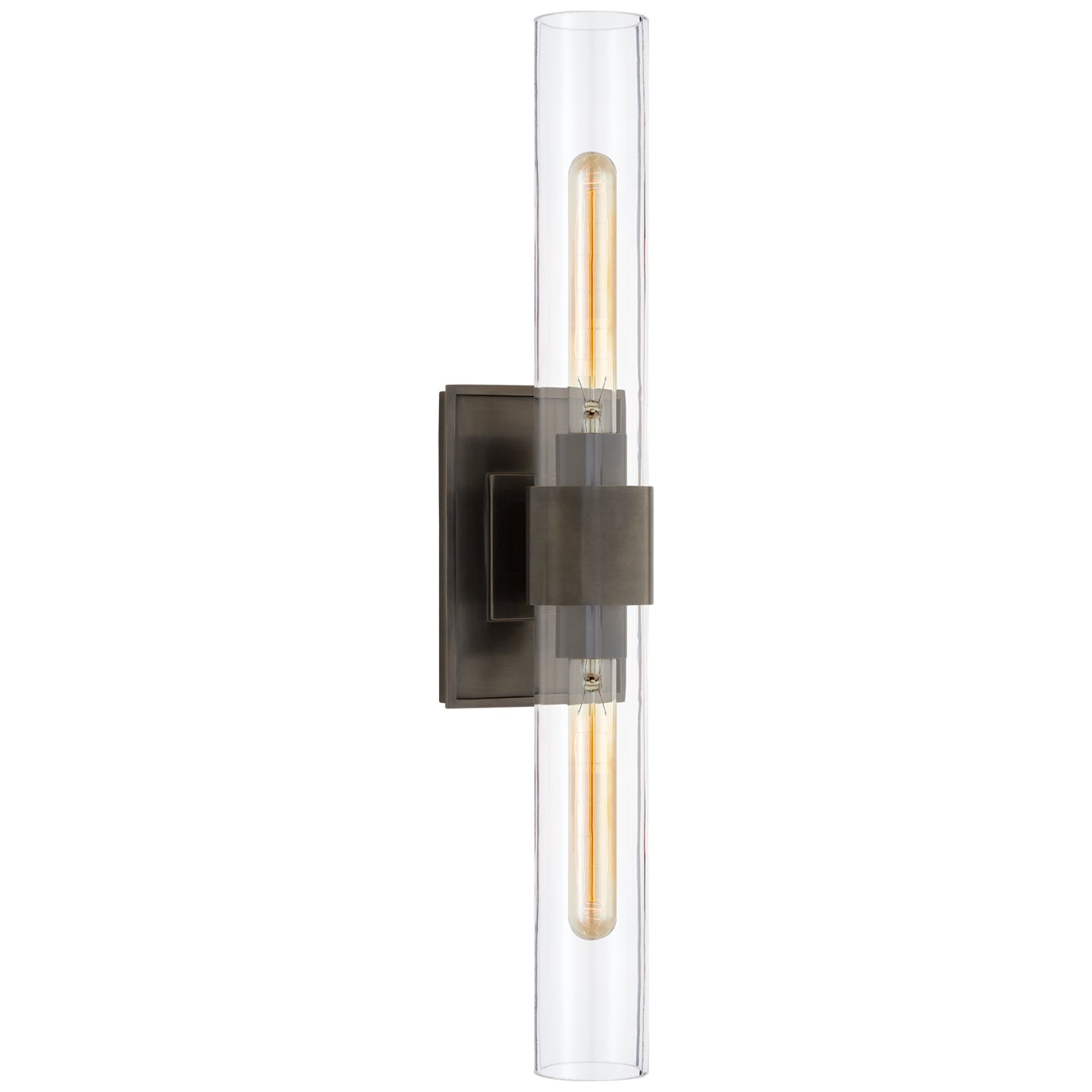 Visual Comfort Signature - S 2164BZ-CG - Two Light Wall Sconce - Presidio - Bronze