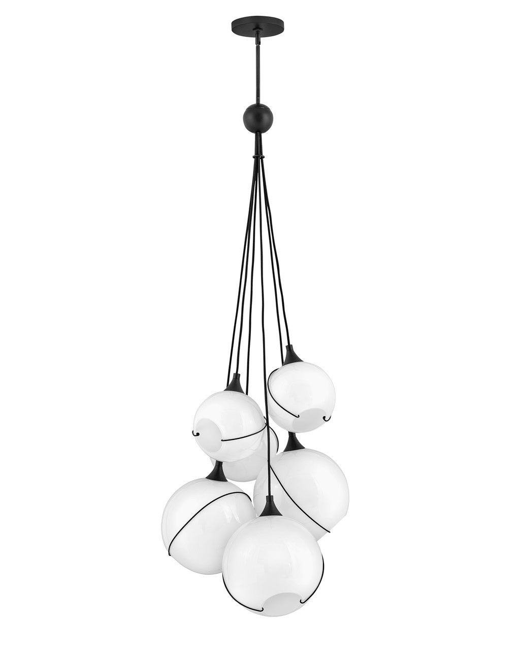 Hinkley - 30306BLK-WH - LED Chandelier - Skye - Black