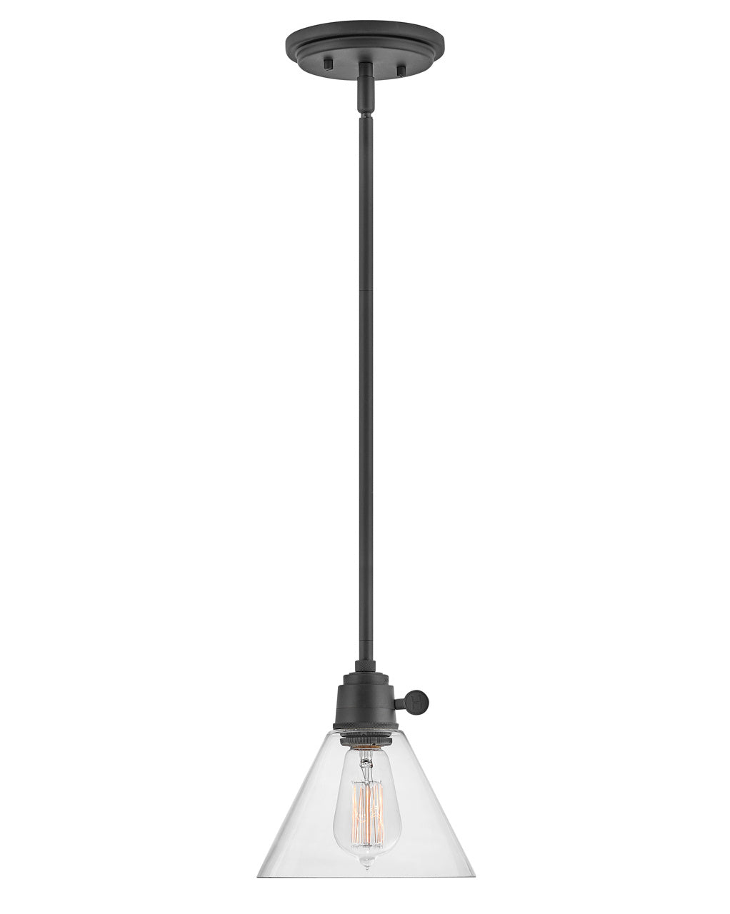 Hinkley - 3697BK-CL - LED Pendant - Arti - Black