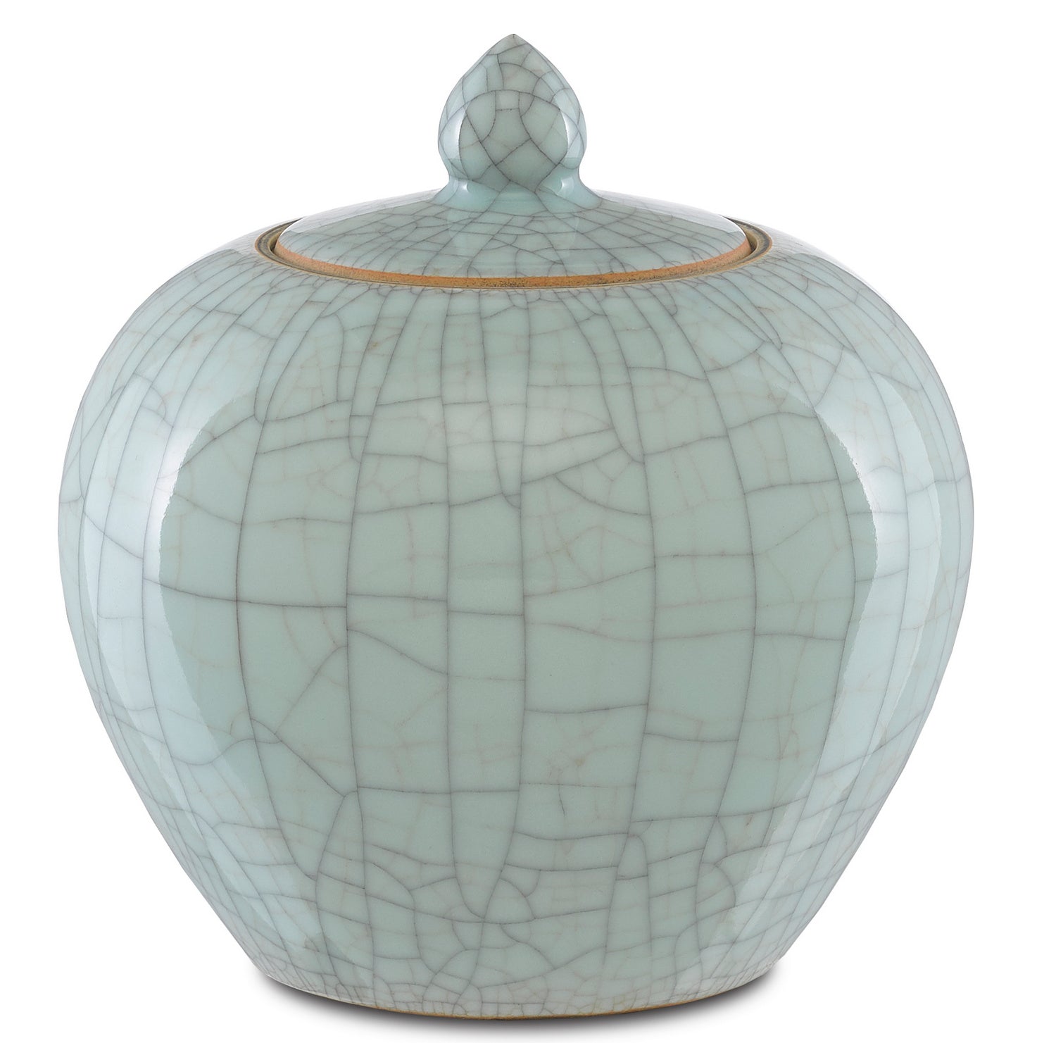 Jar from the Maiping collection in Celadon Crackle finish