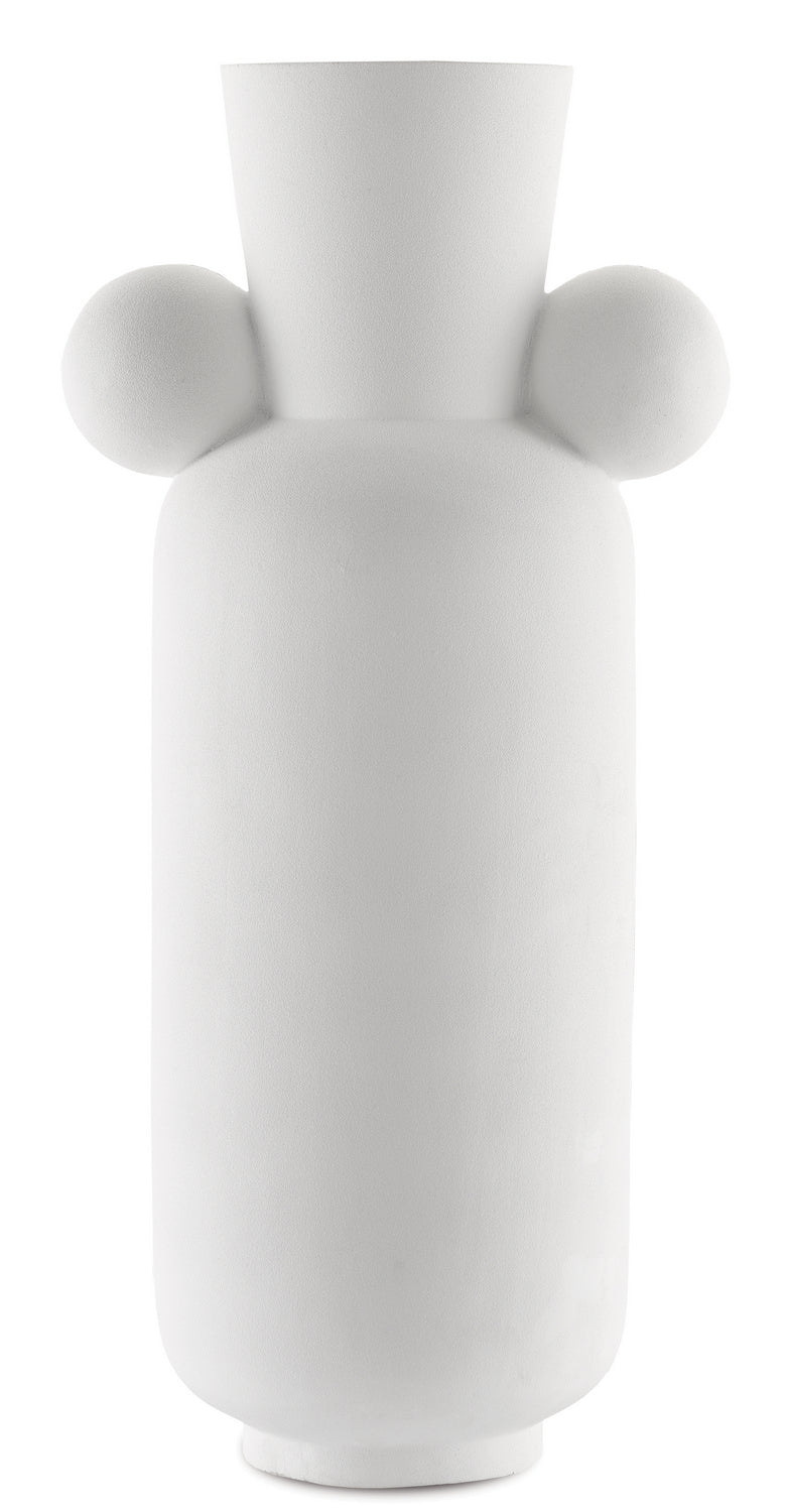 Vase from the Happy collection in Textured White finish