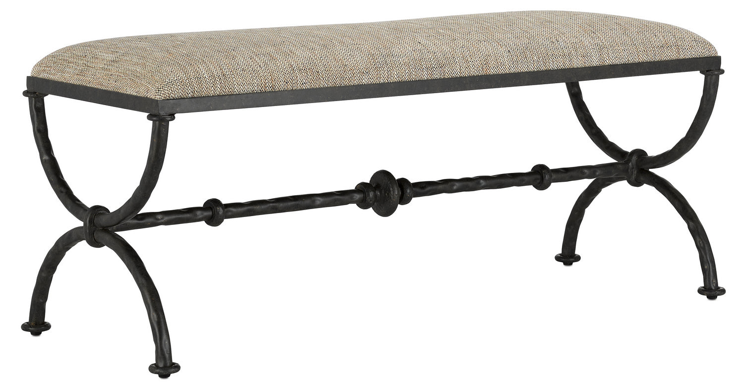 Bench from the Agora collection in Rustic Bronze finish