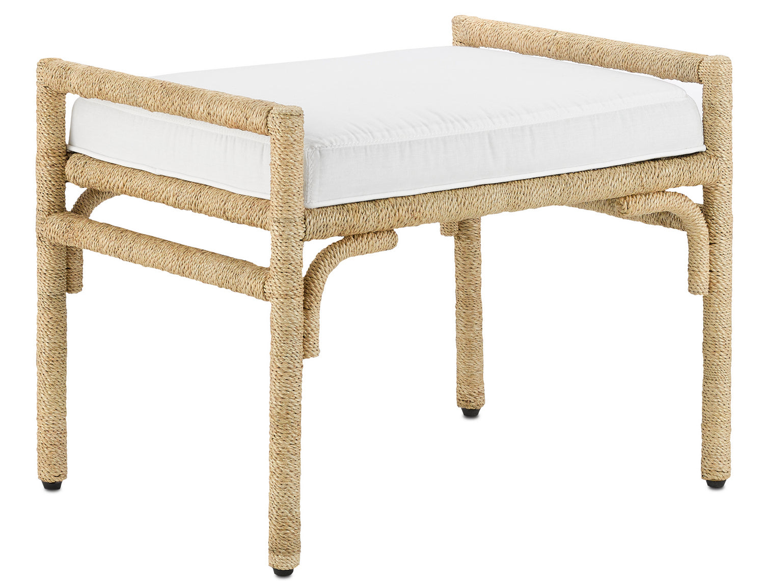 Ottoman from the Olisa collection in Natural finish