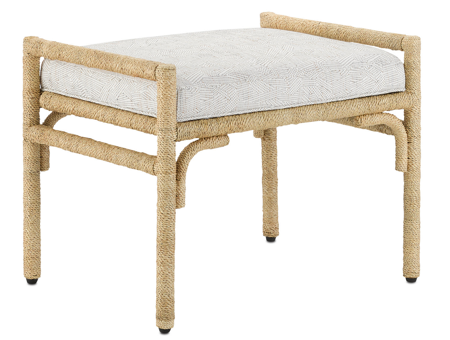 Ottoman from the Olisa collection in Natural finish