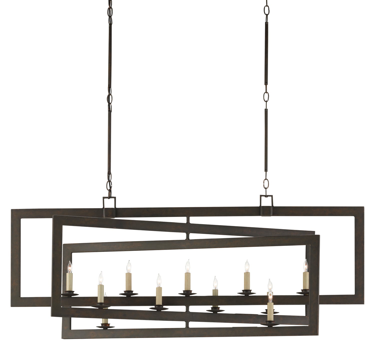 11 Light Chandelier from the Middleton collection in Bronze Gold finish