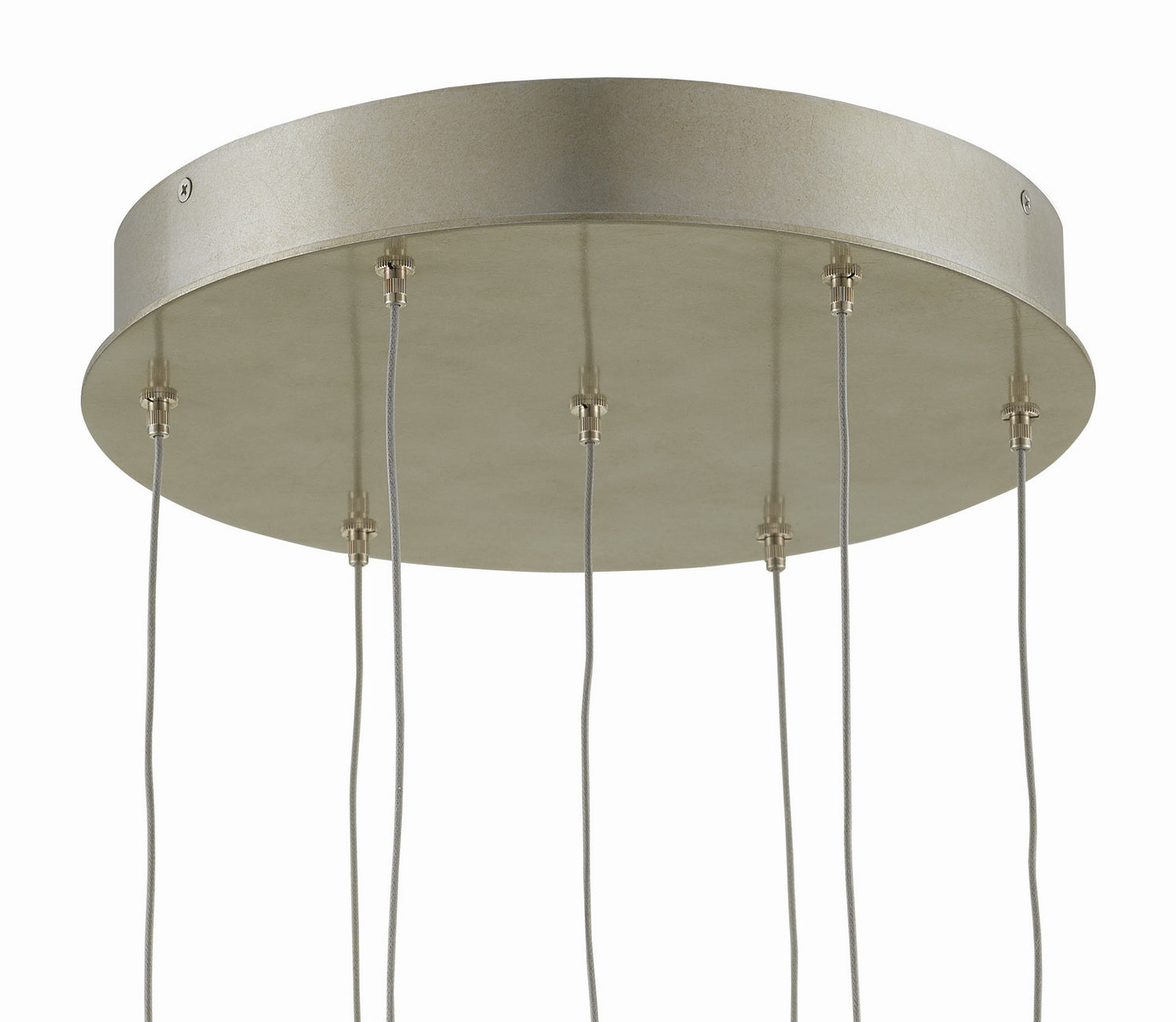 Seven Light Pendant from the Crystal collection in Crystal/ Contemporary Silver Leaf finish