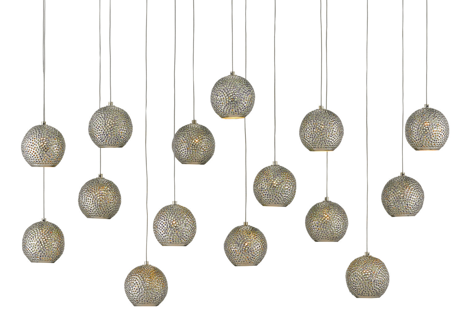 15 Light Pendant from the Giro collection in Blue/Nickel finish