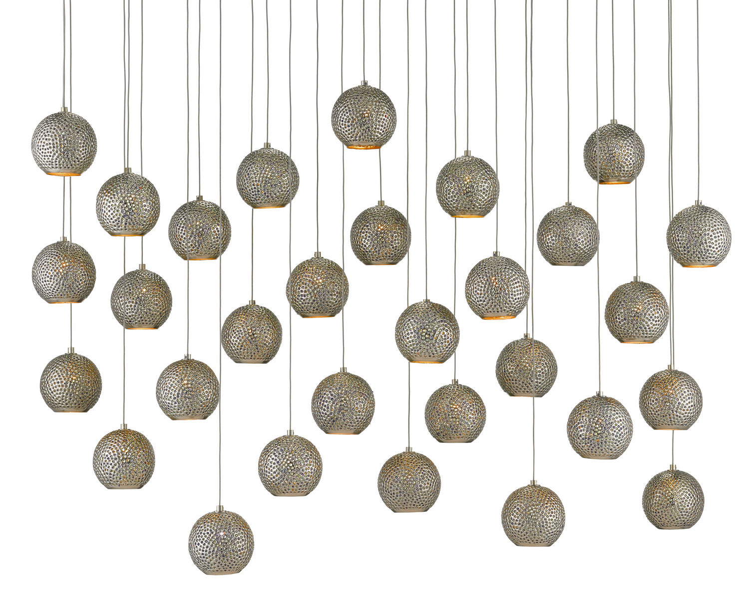 30 Light Pendant from the Giro collection in Blue/Nickel finish