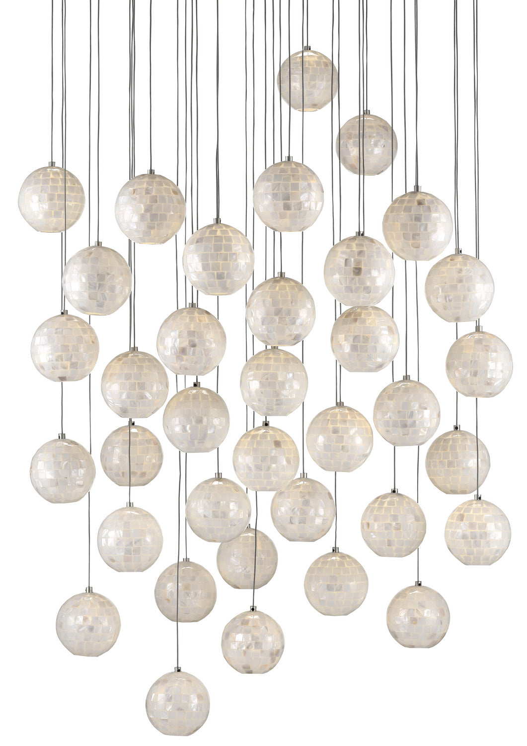 36 Light Pendant from the Finhorn collection in Pearl finish