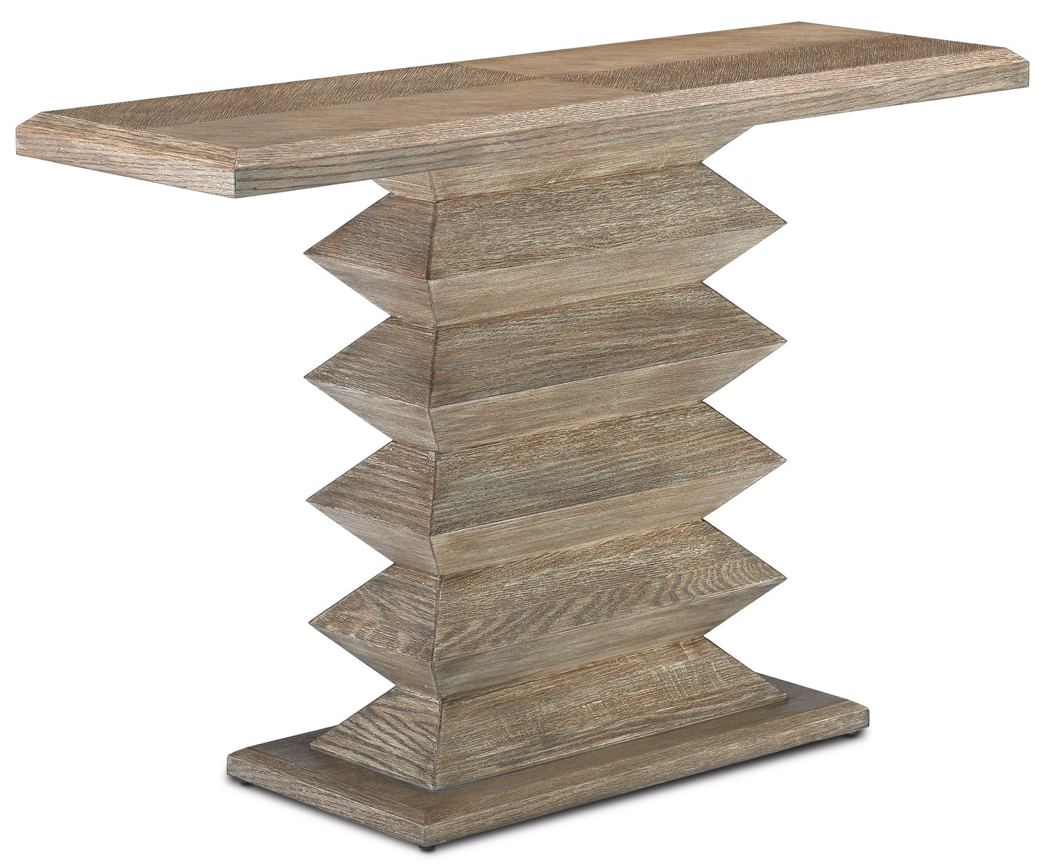 Console Table from the Sayan collection in Light Pepper finish