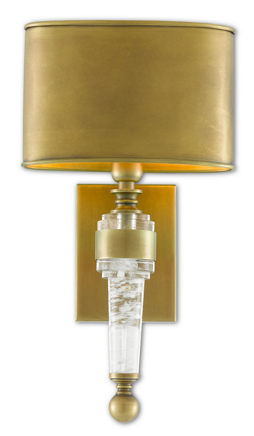 One Light Wall Sconce from the Lindau collection in Antique Brass finish