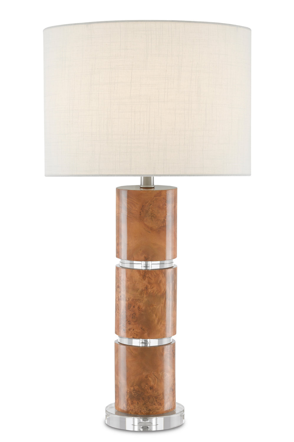 One Light Table Lamp from the Birdseye collection in Birdseye Maple Veneer finish