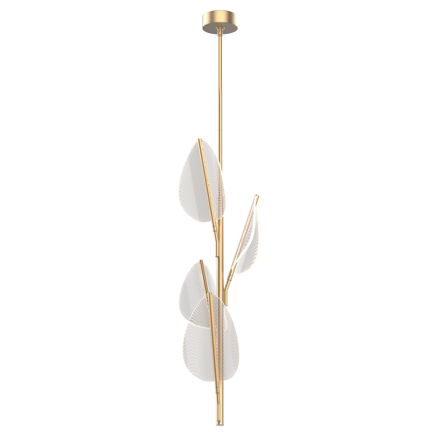 Alora - PD321104NB - LED Pendant - Flora - Natural Brass