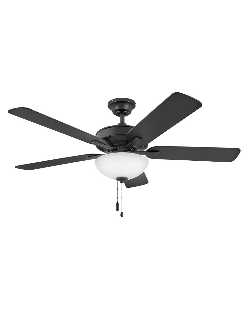 Hinkley - 903352FMB-LIA - 52"Ceiling Fan - Metro Illuminated - Matte Black