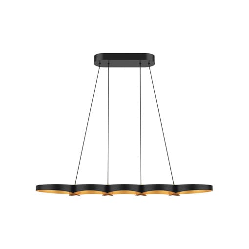 Kuzco Lighting - LP90838-BK/GD - LED Island Pendant - Maestro - Black/Gold