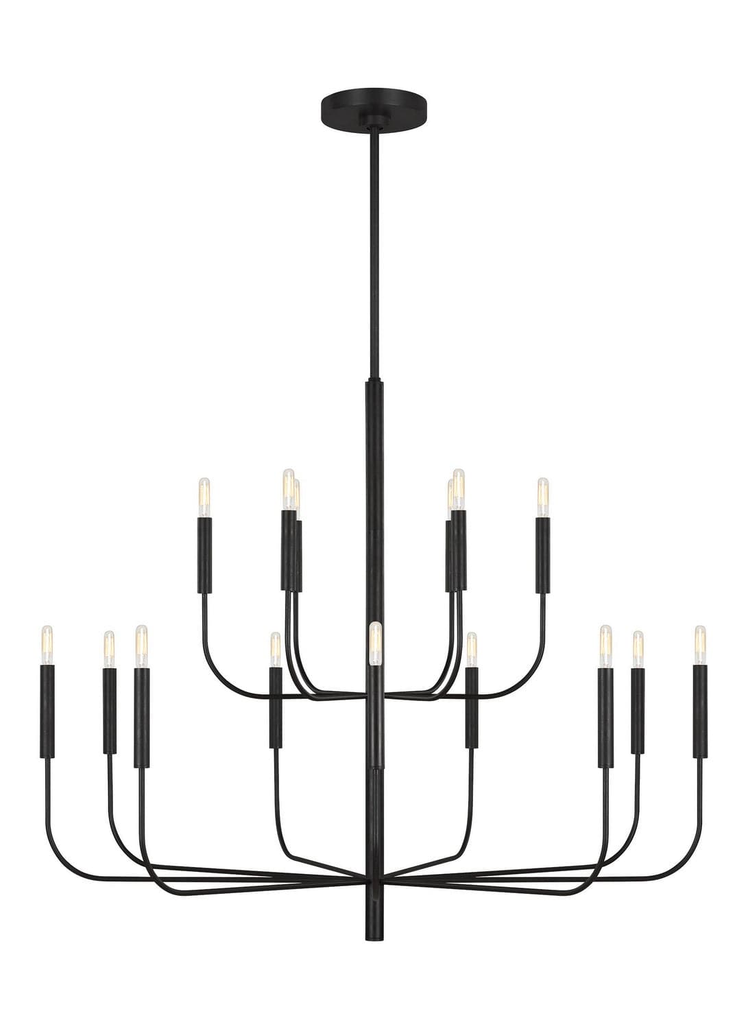 Visual Comfort Studio - EC10015AI - 15 Light Chandelier - Brianna - Aged Iron