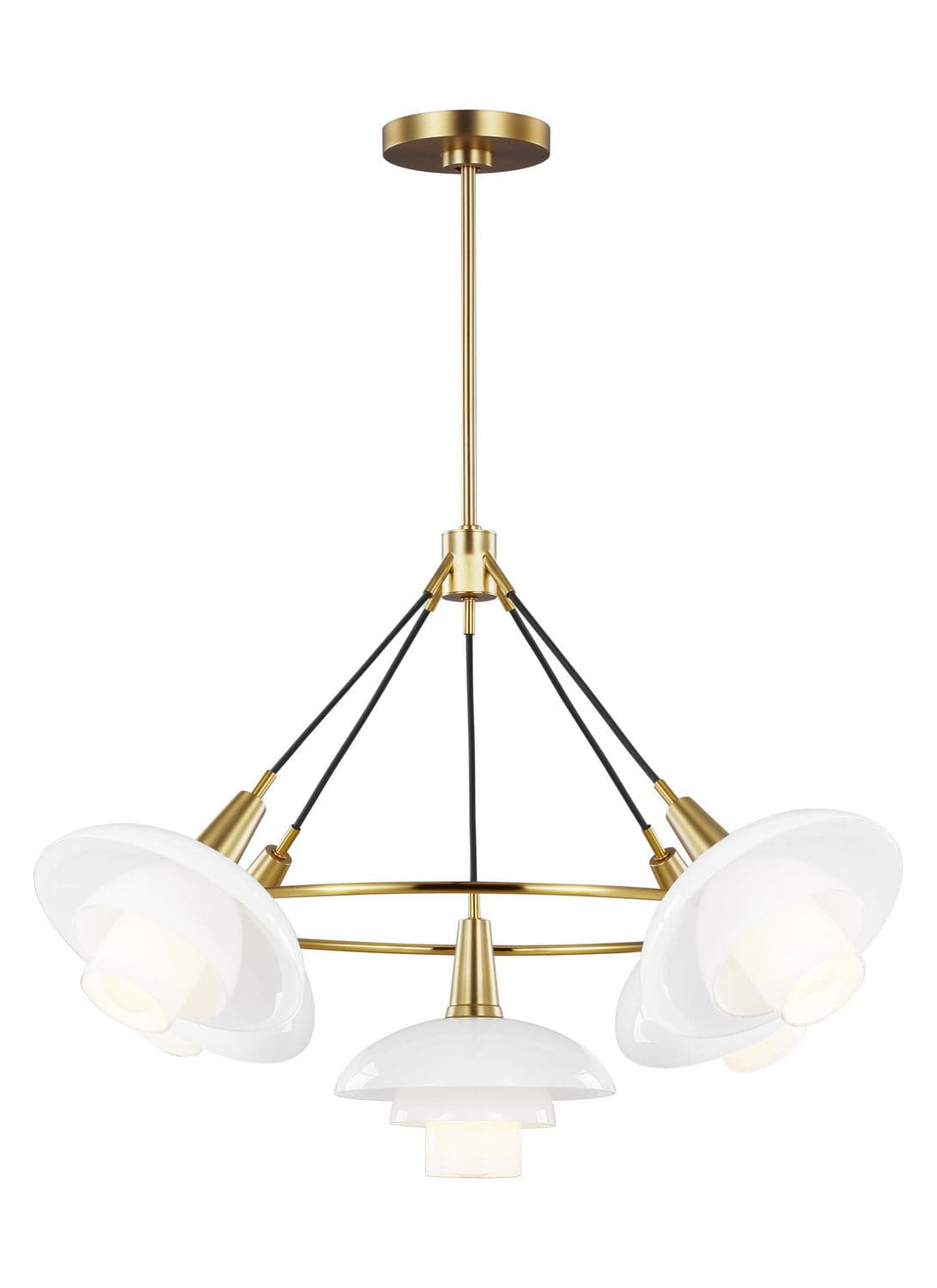 Visual Comfort Studio - EC1235BBS - Five Light Chandelier - Rossie - Burnished Brass