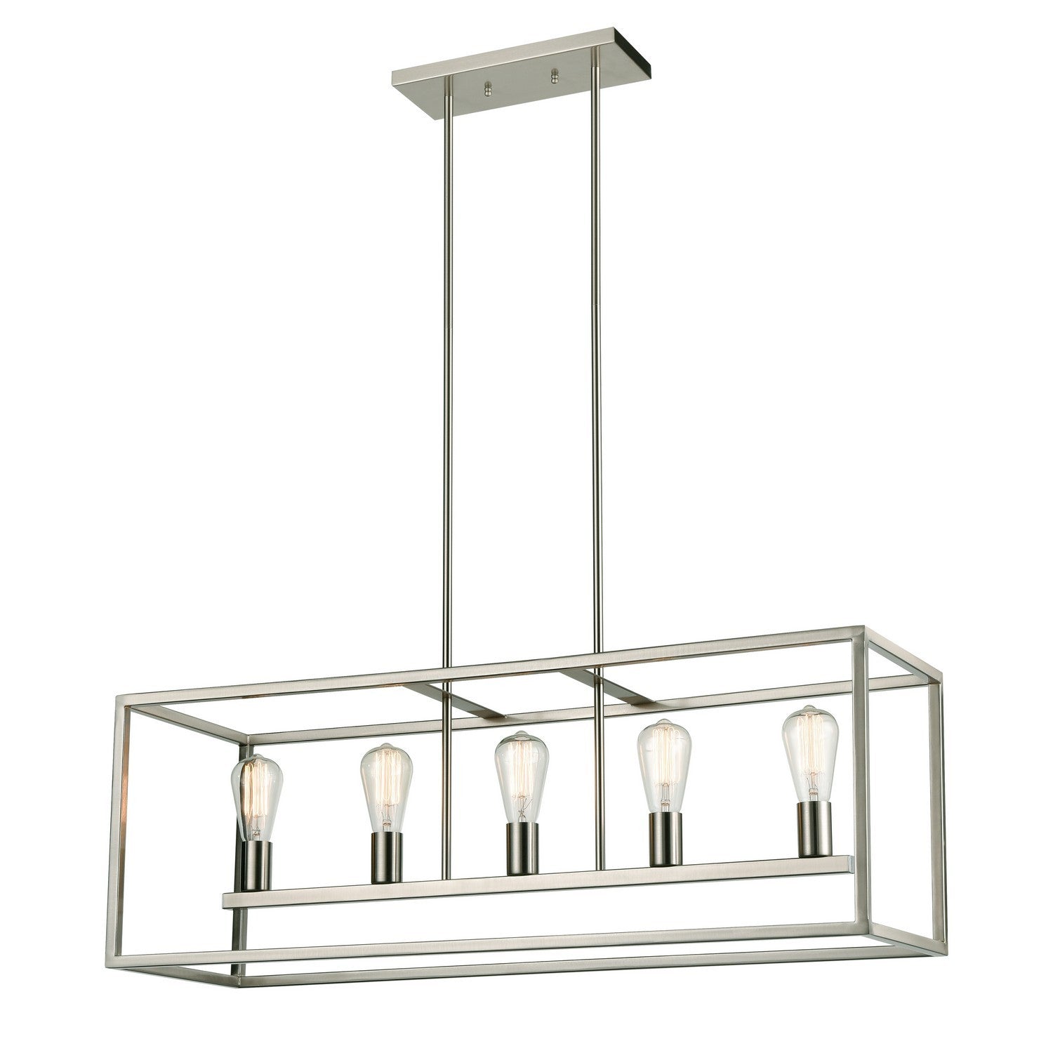 ELK Home - CN150522 - Five Light Chandelier - Williamsport - Brushed Nickel