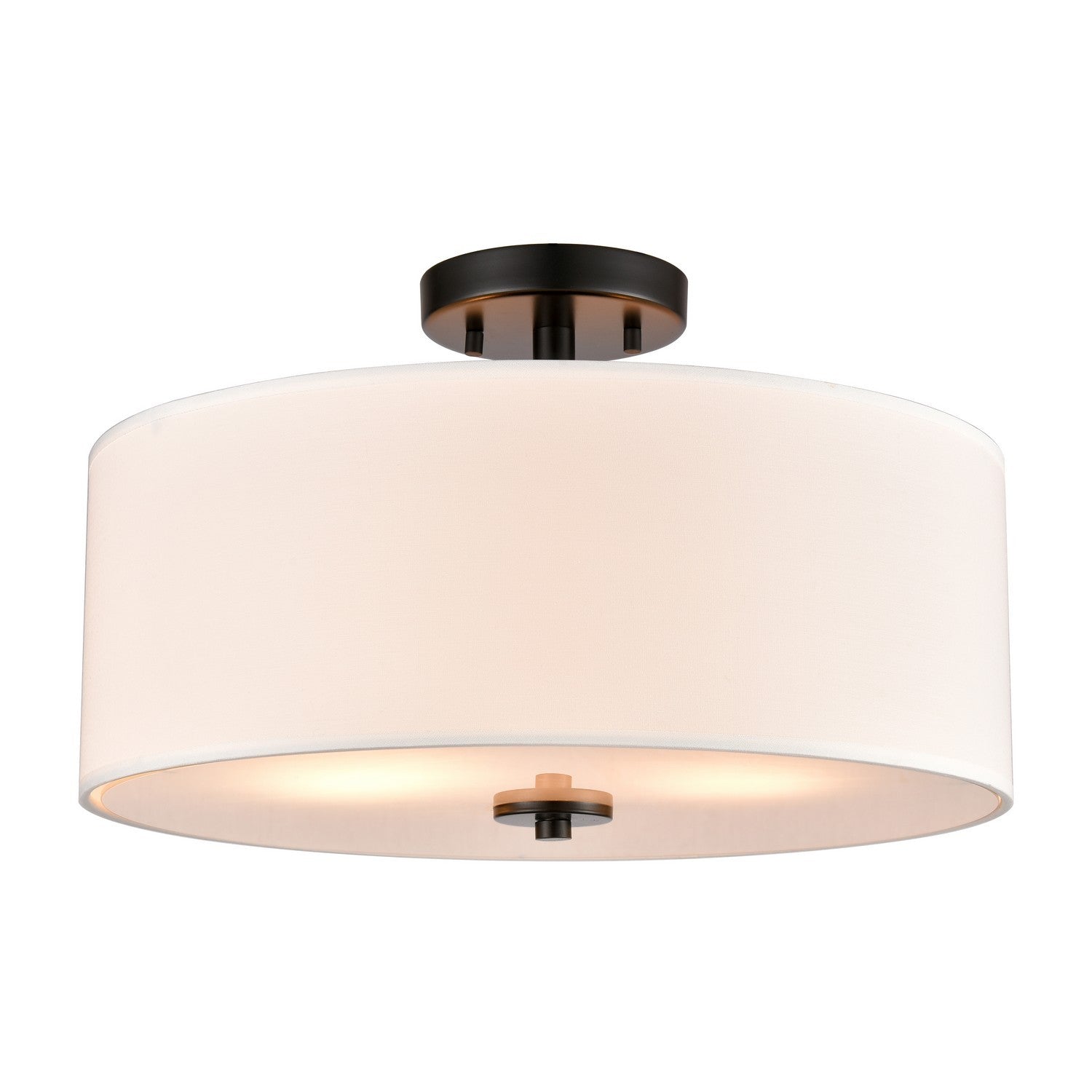 ELK Home - CN290286 - Two Light Semi Flush Mount - Oakland - Black