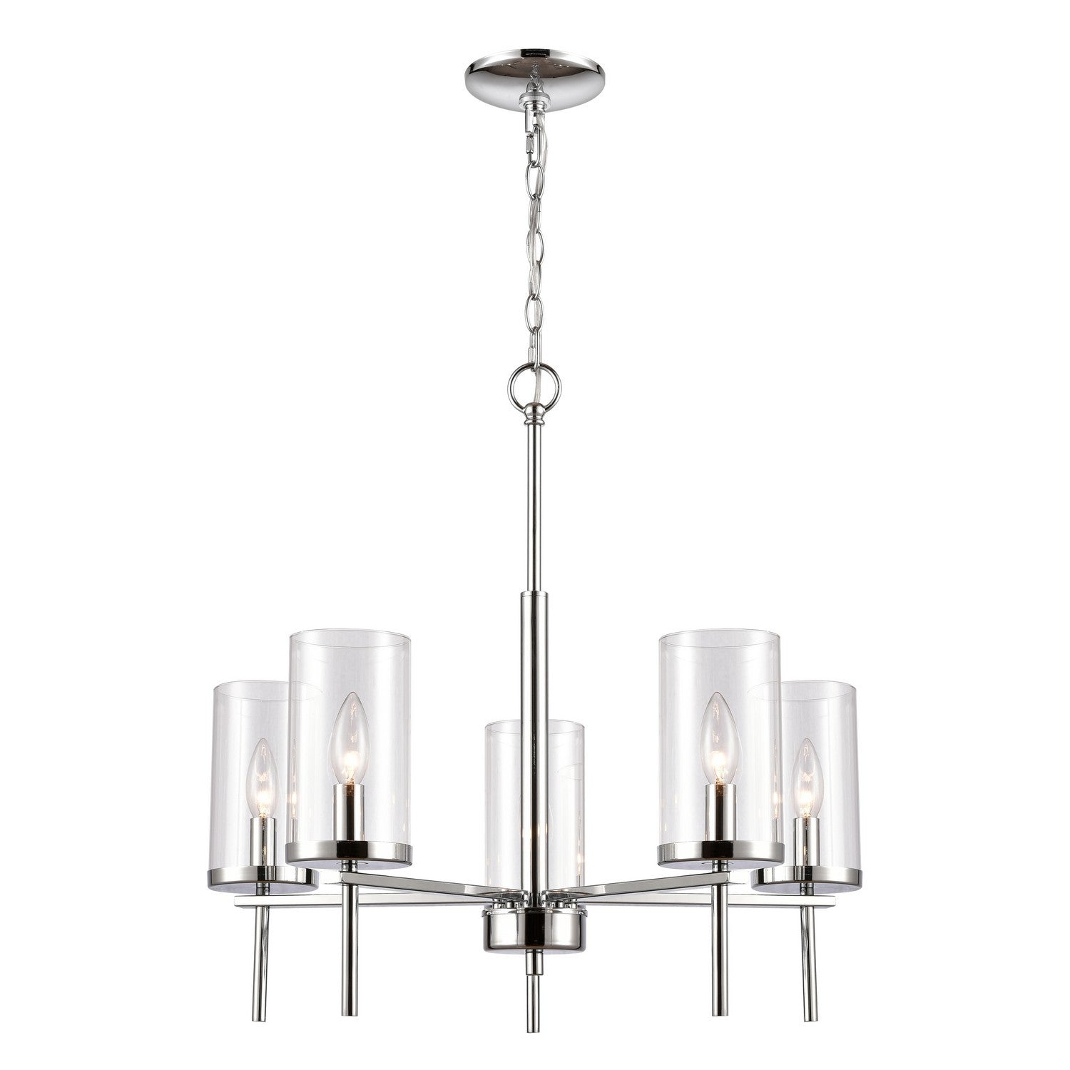 ELK Home - CN290523 - Five Light Chandelier - Oakland - Chrome